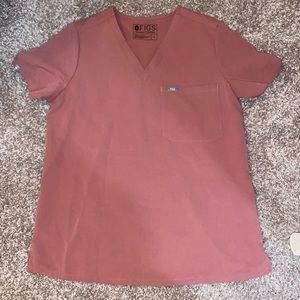 Figs mauve scrub top mauve
